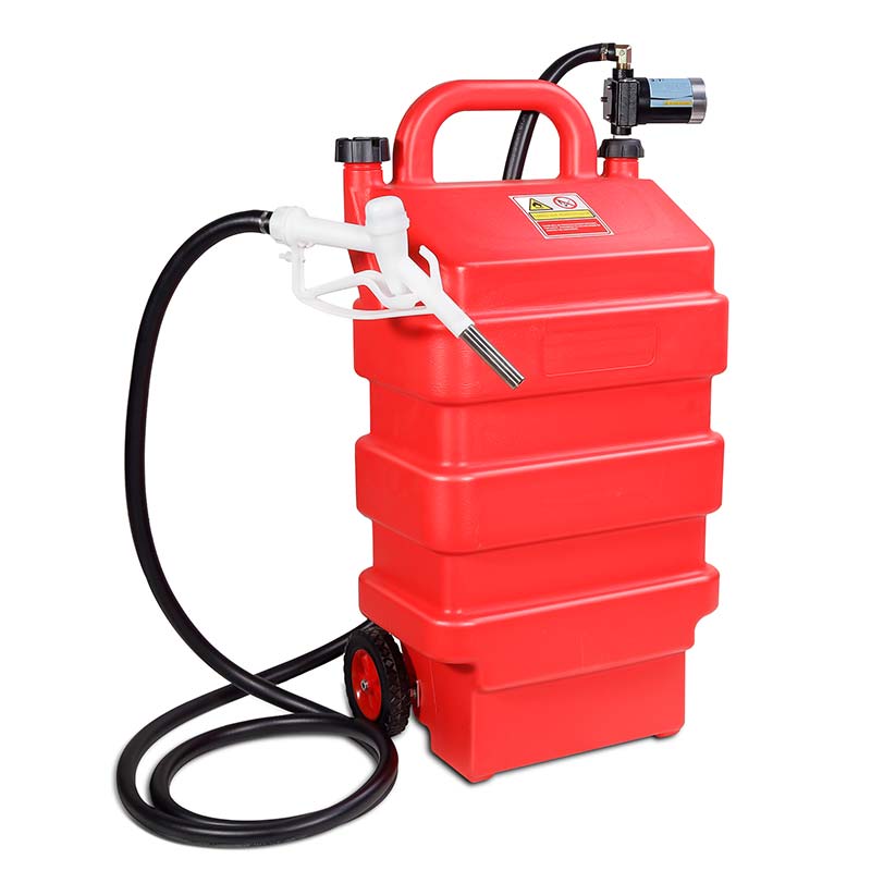 16 Gallon Fuel Caddy Tank ກັບ 12V ອັດຕະໂນມັດປ້ຳໂອນນໍ້າມັນແອັດຊັງ